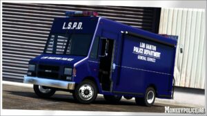 GTA 5 Police Vehicle Mod: Noose / Lspd Police Boxville Add-On | Liveries | Template V4.0 (Image #2)