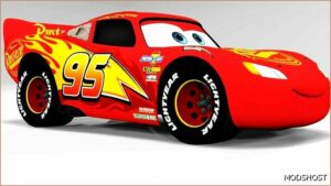 BeamNG Car Mod: Lightning McQueen 0.32 (Featured)