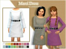 Sims 4 Female Clothes Mod: Marci Dress – Child Version (Featured)