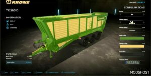 FS22 Krone Trailer Mod: TX 560 D Rust Edition V1.1 (Image #3)