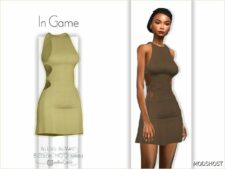 Sims 4 Dress Clothes Mod: Elena Dress – ACN 488 (Image #2)