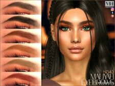 Sims 4 Eyebrows Hair Mod: Maliyah Eyebrows N343 (Featured)