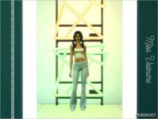 Sims 4 Female Clothes Mod: Mackenzie Pants (Image #2)