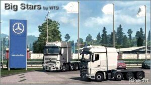 ETS2 Mercedes-Benz Truck Mod: BIG Stars – Actros/Arocs SLT V1.7.6 1.51 (Image #2)