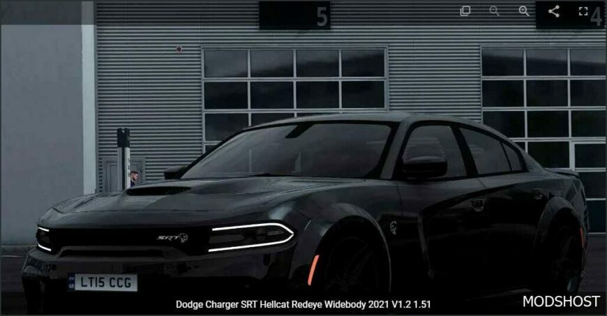 ETS2 Dodge Car Mod: Charger SRT Hellcat Redeye Widebody 2021 V1.2 (Featured)