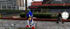 GTA 5 Player Mod: Sonic The Hedgehog (2006) (Featured)