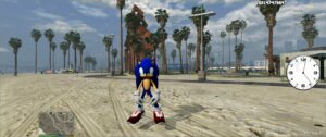 GTA 5 Player Mod: Sonic The Hedgehog (2006) (Image #2)