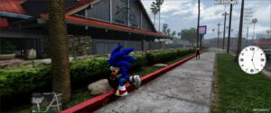 GTA 5 Player Mod: Sonic The Hedgehog (2006) (Image #3)