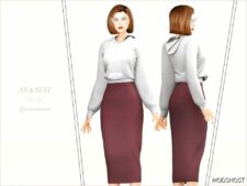 Sims 4 Female Clothes Mod: AVA Suit (Image #2)