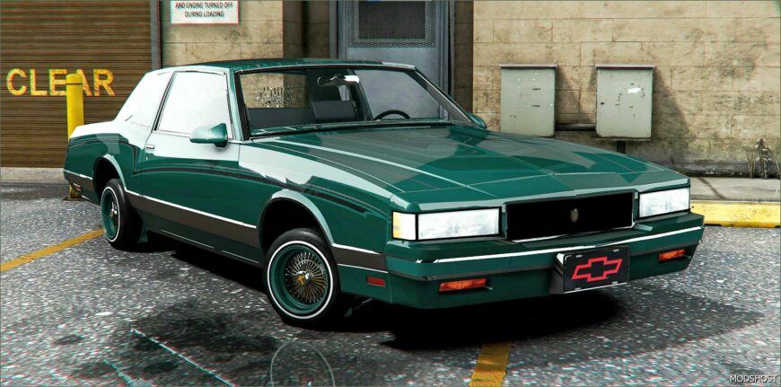 GTA 5 Chevrolet Vehicle Mod: 1986 Chevrolet Monte Carlo Lowrder (Featured)