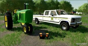 FS22 Ford Car Mod: 1986 Ford F350 John Deere Dealer Truck (Image #5)