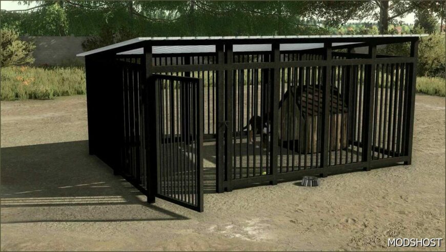 FS22 Placeable Mod: Metal DOG Playpen (Featured)