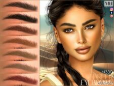 Sims 4 Eyebrows Hair Mod: Harper Eyebrows N330 (Featured)