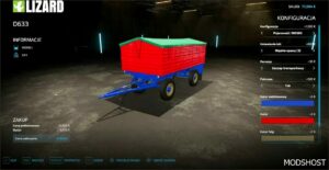 FS22 Trailer Mod: Lizard D633 Edited V1.0.0.1 (Image #2)