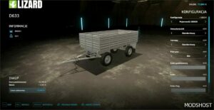 FS22 Trailer Mod: Lizard D633 Edited V1.0.0.1 (Image #6)