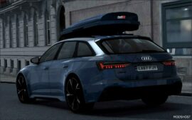 ETS2 Audi Car Mod: RS6 Avant C8 2020 V1.4 1.51 (Image #2)