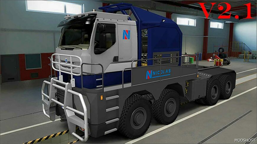 ETS2 Renault Truck Mod: Kerax Tractomas 8X8 V2.1 1.51 (Featured)