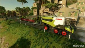 FS22 Claas Combine Mod: Convio Flex 1380 Custom V1.2 (Featured)