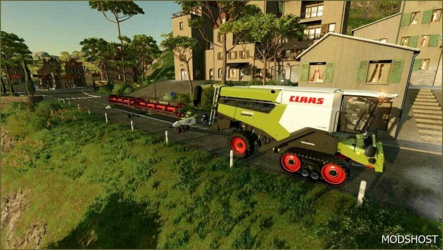 FS22 Claas Combine Mod: Convio Flex 1380 Custom V1.2 (Featured)