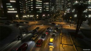 GTA 5 Mod: Realistic Traffic V1.2 (Image #3)