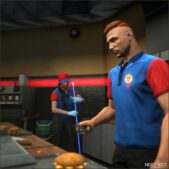 GTA 5 Player Mod: Burger Shot Clothing for MP Male / Female (Image #2)