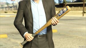 GTA 5 Weapon Mod: Wooden Baseball BAT V1.1 (Image #2)