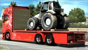 ETS2 Scania Mod: Custom Flatbed Chassis and Trailer Combo for RJL & Next GEN Scania V4.0 1.51 (Image #3)