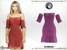 Sims 4 Female Clothes Mod: Kyla Dress (Image #2)