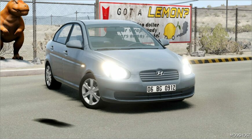 BeamNG Hyundai Car Mod: Accent ERA V1.3 0.33 (Featured)