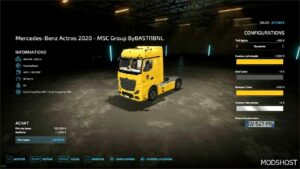 FS22 Truck Mod: Mercedes Actros 2022 - MSC Group (Image #4)