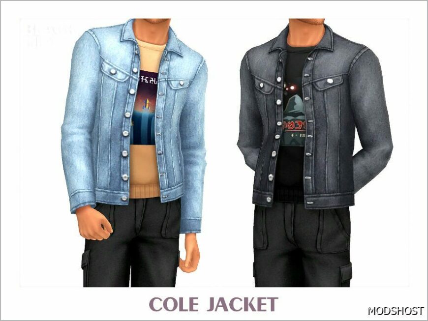 Sims 4 Everyday Clothes Mod: Cole Jacket (Featured)