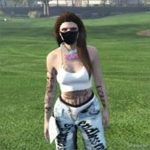 GTA 5 Player Mod: Esluts Chain for MP Female (Image #3)