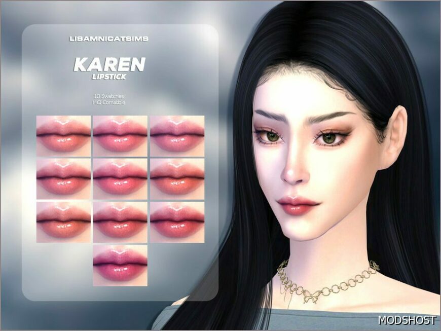 Sims 4 Female Makeup Mod: Karen Lipstick (Featured)