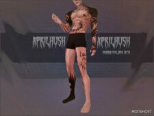 Sims 4 Female Tattoo Mod: Insomnia Full Body Tatts Aprilhush (Image #2)