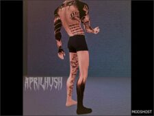 Sims 4 Female Tattoo Mod: Insomnia Full Body Tatts Aprilhush (Image #3)