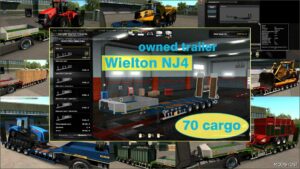 ETS2 Overweight Mod: Ownable Overweight Trailer Wielton NJ4 V1.7.18 (Featured)