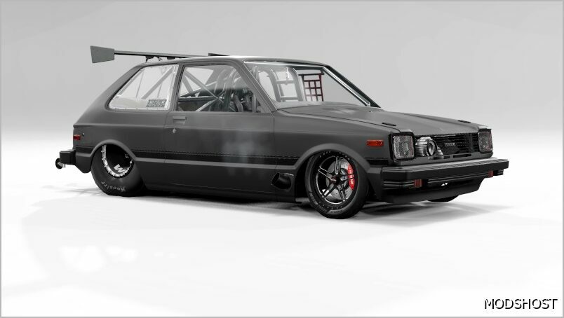 BeamNG Toyota Mod: Starlet Drag Car 1981 V1.0.2 0.33 (Featured)