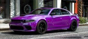 GTA 5 Dodge Vehicle Mod: 2023 Dodge Charger SRT Superbee Widebody (Featured)