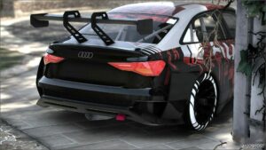 GTA 5 Audi Vehicle Mod: RS3 8Y LMS Rennsport (Image #4)