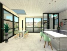 Sims 4 House Mod: WS Modern White 3 (No CC) (Image #4)