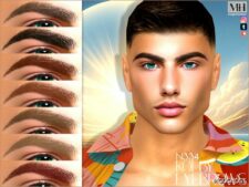 Sims 4 Eyebrows Hair Mod: Kolby Eyebrows N334 (Featured)