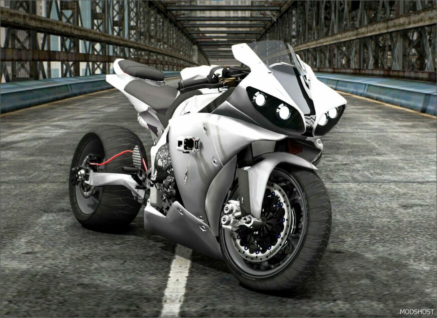 GTA 5 Yamaha Vehicle Mod: R1 Custom Turbo Street Bike (Featured)