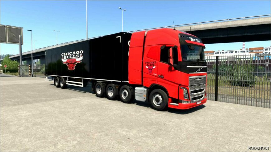 ETS2 Skin Mod: Chicago Bulls V0.1 (Featured)