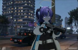 GTA 5 Player Mod: Hayase Yukka (Blue Archive) Add-On PED V1.1 (Image #3)