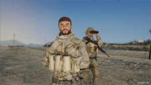 GTA 5 Player Mod: COD MW Ranger for MP Male (Featured)