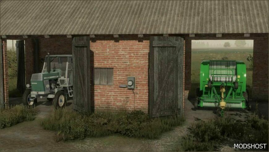 FS22 Placeable Mod: OLD Warehouse Garage (Featured)