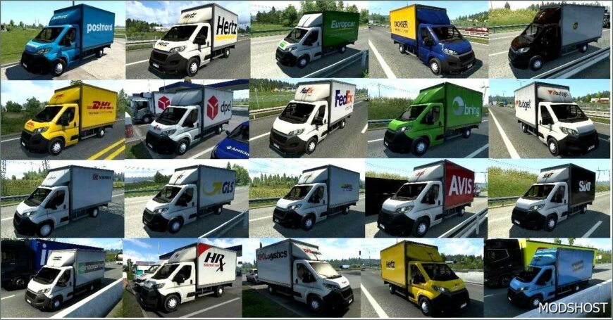 ETS2 Mod: Nissan Truck AI Vehicles Pack V10 (Featured)