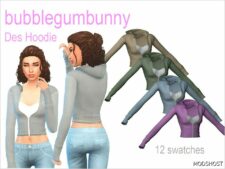 Sims 4 Teen Clothes Mod: DES Hoodie (Featured)