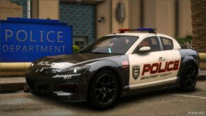 GTA 5 Mazda Vehicle Mod: Nfshp: 2009 Mazda RX8 Scpd Add-On | ELS | NON ELS | Template (Featured)