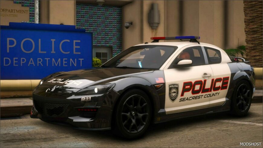 GTA 5 Mazda Vehicle Mod: Nfshp: 2009 Mazda RX8 Scpd Add-On | ELS | NON ELS | Template (Featured)